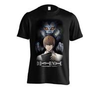 Death Note Light And Ryuk T-Shirt homme noir M 100% coton régulier