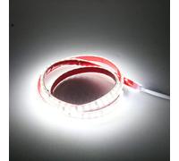 pcning 2835 Adhesif Ruban LED IP67 Etanche 220V 230V 1M avec Interrupteur, 100CM 12 Watts Bandeau Lumineux de LED Blanc Froid 6000K Strip (Blanc Froid, 1)