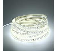 pcning 6M 220V Bandeau LED Exterieur sans Transformateur IP67 Etanche 5730 120 LED/M Strip, 6 Metres Ruban LED Girlande Eclairage Puissant 6000K Blanc Froid (Blanc Froid, 6)