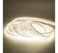 pcning Bande LED COB Puissante 220V 20M sans Transformateur, 20 Metres 4000K Blanc LED Waterproof Strip Light (Blanc, 20M)