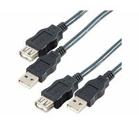 PConKey 2 rallonges USB 2.0 - 1,80 m