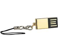 PConKey Clé USB 2.0 étanche super-slim ''Gold'' - 64 Go