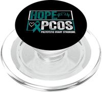 PCOS Chemise de Sensibilisation à l'espoir PCOS Syndrome de l'ovarian polycystique PopSockets PopGrip pour MagSafe