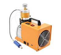 PCP Compresseur électrique 300 bar 4500 PSI 1,8 kW Pompe à air haute pression Manomètre Affichage de la température 30 MPa 26,4 gal/min Coussinet vibrant Gants pour bouteilles de plongée, fusil à air