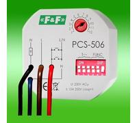 PCS-506 RELAIS TEMPOREL 10A 1Z 230V AC 8 FONCTIONS