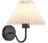 PCS Robinet Cuisine - Retro plissée du Tissu Nuance Applique en Laiton Antique Finition la Lampe décorative Compatible avec Le Couloir de Chambre à Coucher