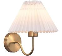 PCS Robinet Cuisine - Retro plissée du Tissu Nuance Applique en Laiton Antique Finition la Lampe décorative Compatible avec Le Couloir de Chambre à Coucher