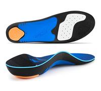 PCSsole Semelles orthopédiques avec soutien de la voûte plantaire haute et moyenne - Insert de confort en gel pour bottes de travail pour pieds plats, fasciite plantaire, course à pied, marche