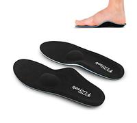 PCssole Semelles Orthopédiques Pieds Plats Support Arch Pour les Douleurs au Niveau du Talon, la Fasciite Plantaire,Semelles pour les Sports, les Loisirs, le Travail. - Noir - EU46-47(29.5cm)