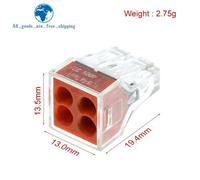 PCT-104 10 pièces PCT-102 PCT-103 PCT-104 PCT-106 universel Compact fil câblage connecteur conducteur bornier avec levier