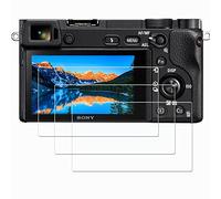 PCTC Lot de 3 Films de Protection d'écran pour Sony A6600 A6400 A6000 A5000 A6300