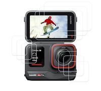 PCTC Lot de 9 films protecteurs d'écran pour Insta360 Ace Pro, ultra transparent, dureté 9H, protection d'objectif en verre trempé pour Insta360 Ace Pro, anti-rayures, anti-traces de doigts,