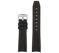 PctkeLsend Bracelet de montre de plongée en caoutchouc TPU 20 mm for hommes et femmes, avec extrémité incurvée en arc, compatible avec Rolex/Omega X Swatch Joint MoonSwatch(PaleVioletRed)