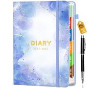 Pcuntslo 400 Pages Agenda 2025 2026 Semainier A5 200 Feuilles Carnet de Juillet 2025 -Juin 2026 Bloc Note Journalier 21 x 14.5 cm Agenda Scolaire Planificateur Hebdomadaire Planner Notebook (Aqua)