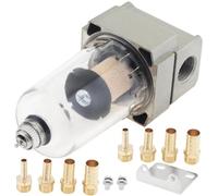 PCV System Oil Separator Filtre à huile avec 8 tubes de connexion, mini séparateur d'huile universel pour moteur, réservoir de récupération d'huile Séparateur d'huile