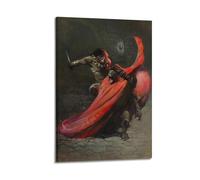 PCVBLGFD Poster décoratif sur toile, motif chasseur de monstres, affiches et image d'art moderne pour chambre à coucher (60 x 90 cm)