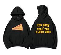 PCYFBEKL Je Risque trop tôt pour Te dire « Je t'aime » ? Sweats à Capuche imprimés Gracie Abrams Sweats Chauds en Polaire pour l'hiver et l'automne pour Homme.