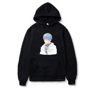 PCYFBEKL Sousou No Frieren Frieren & Himmel imprimé Sweat à Capuche pour Hommes Marque à Capuche Y2K vêtements Vintage Nouveau décontracté Unisexe Pulls à Manches Longues-XL