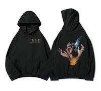 PCYFBEKL Sweat à Capuche à Manches Longues pour Homme inspiré de l'album Reflections from The Vault of Smoke + Mirrors du Groupe Imagine Dragons