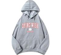 PCYFBEKL Sweat à Capuche Dying Wish Mosh Dept Style Rock Grunge Manches Longues Polaire pour Homme et Femme