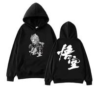 PCYFBEKL Sweat à Capuche Game Black Myth Wukong pour Homme et Femme, Style décontracté, Manches Longues, Style Harajuku, surdimensionné, streetwear-3XL