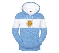 PCYFBEKL Sweat à Capuche imprimé Drapeau National 3D Portugal Argentine France États-Unis Canada Brésil pour Enfants Hommes Femmes Veste à Capuche 3D mode-3XL