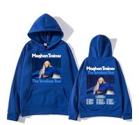 PCYFBEKL Sweat à Capuche Meghan-Trainor The Timeless Tour Manches Longues Confortable avec Poche vêtement décontracté en Polaire à Capuche
