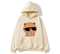 PCYFBEKL Sweat à Capuche pour Homme et Femme imprimé Dessin animé Bubu is Watching Movie Pull Classique Simple à Manches Longues pour Couple