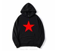 PCYFBEKL Sweat à Capuche pour Homme, Nouvelle Marque, étoile Rouge, Communiste, Nostalgie, Russie soviétique, Moscou, URSS, Militaire, décontracté, Fermeture éclair-L