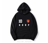 PCYFBEKL Sweat à Capuche Style CCCP Union soviétique, Maillot de Footballeur numéro 10, Veste surdimensionnée, Mode Streetwear, Offre spéciale-XXL