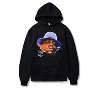 PCYFBEKL Sweat à Capuche surdimensionné The Notorious Big Hip Hop Biggie Smalls pour Homme, Style Vintage, Streetwear, Rap, Streetwear