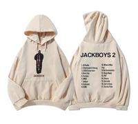 PCYFBEKL Sweat à Capuche Tendance pour Homme imprimé Jackboys II Style décontracté Manches Longues Style Grunge Hip-hop Streetwear