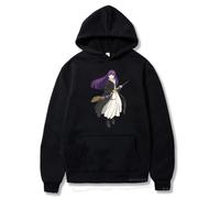 PCYFBEKL Sweat à Capuche Unisexe Style Harajuku pour Homme et Femme, Motif Fleurs de Sousou No Frieren, vêtement de Rue, Automne/Hiver-XL