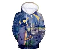 PCYFBEKL Sweat-Shirt à Capuche en Coton pour Homme, Motif Candy Band Baida DJ, Impression numérique 3D, Mode Streetwear, Couleur Unie-XXL