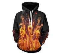 PCYFBEKL Sweat-Shirt à Capuche en Coton pour Homme, Motif Candy Band Baida DJ, Impression numérique 3D, Mode Streetwear, Couleur Unie-XXL