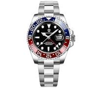 PD-1662 Pagani Design Montres pour Hommes Automatique GMT Nouvelle Montre-bracelet Mécanique en Acier Inoxydable Étanche avec Cadran en Verre de Saphir Synthétique, Classique