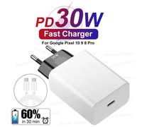 PD 30W USB C chargeur rapide pour Google Pixel 10 9 8 Pro XL 7 6 5 7A 6A câble de Charge pliable type-c ligne de Charge rapide adaptateur de téléphone