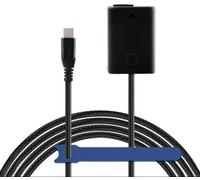 Pd Câble D'Alimentation Usb-C Tressé Vers Np-Fw50 Batterie Factice Ac-Pw20 Dc Coupleur Pour Sony Alpha A5100 A6500 A6400 A6000 A55 A7[CLI5159]