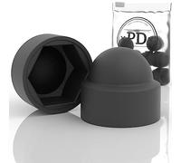 PD® Capuchons de protection hexagonaux M5 (largeur de clé 10) | Capuchons de protection en plastique noir pour les vis | Bouchons de protection durables pour écrous et tête de vis | 10 pièces