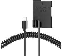 PD Connecteur d'alimentation à ressort USB-C Câble EN-EL14a Batterie factice EP-5A DC Coupleur pour Nikon D3100 D3200 D3300 D3400 D3500 D5100 D5200