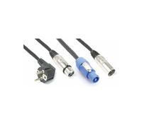 PD Connex AAP05 Câble Combiné pour Enceintes Actives - 5 mètres, Alimentation et signal Audio