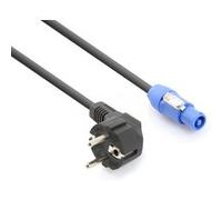 PD Connex Cable Alimentation Cordon Powercon - Schuko - 3m - Idéal pour Alimenter Vos Appareils