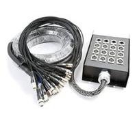 PD Connex Câble Audio 12 Entrées F/4 Sorties M - 15m Noir