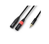 Power Dynamics Câble audio PD Connex 2x XLR mâle / jack 3,5 mm – 6 m