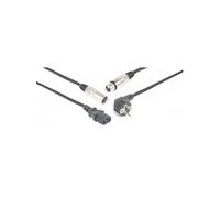 PD Connex Câble Audio Combiné Cordon Secteur - XLR F/IEC F - XLR M - 20m