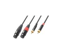 PD Connex Câble Audio Cordon 2x XLR Femelle - 2x RCA Mâle - 3m