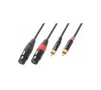 PD Connex Câble Audio Cordon 2x XLR Femelle - 2x RCA Mâle - 6m