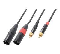 PD Connex Câble Audio Cordon 2x XLR Mâle - 2x RCA Mâle - 1,5m G