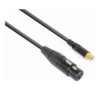PD Connex Câble Audio Cordon Convertisseur XLR Femelle - RCA Femelle - 0,15m Noir