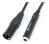 PD Connex Câble Audio Cordon Convertisseur XLR Mâle - 6,3m Jack Femelle - 0,15m Noir